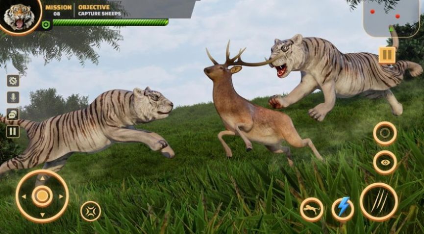 狮子攻击动物狩猎模拟器