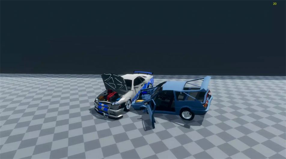 3D汽车碰撞模拟器