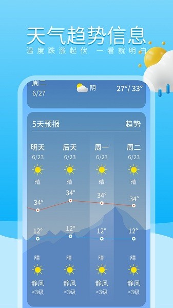 放晴天气app