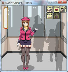 elevator电梯女孩像素桃子移植正版