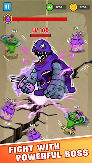 恐怖进化紫色怪物