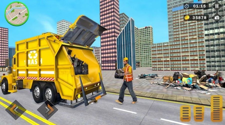 城市垃圾收集车模拟驾驶