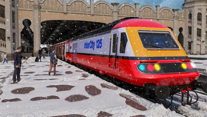 雪地上坡火车驾驶模拟